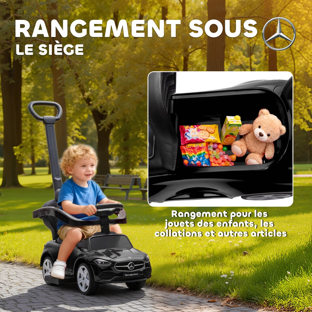Porteur Mercedes-Benz ¨C Xylo ¨C con maniglia rimovibile, nero, 91x40x83 cm