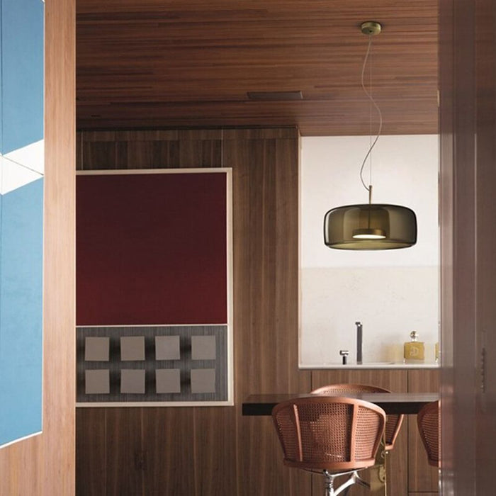 Lampada Da Soffitto A Sospensione In Vetro APP614-1CP Grigio