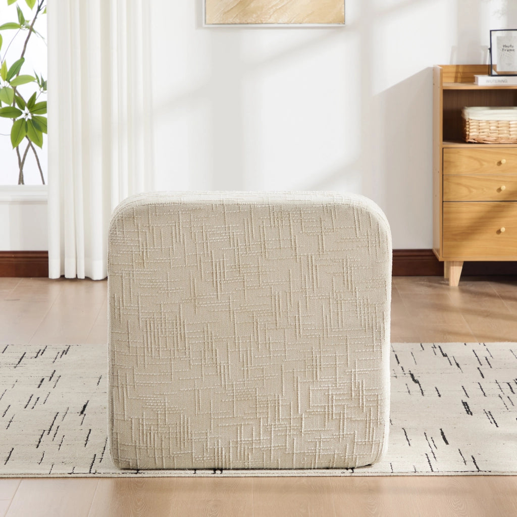 Poltrona reclinabile, poltrona modulare, tessuto chenille, schiuma ad alta elasticit¨¤ 30D, beige