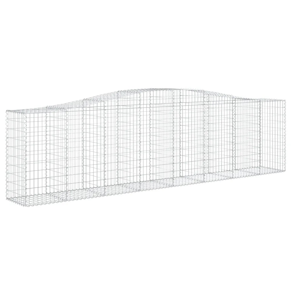 Cesto Gabbione ad Arco 400x50x100/120 cm Ferro Zincato 153415