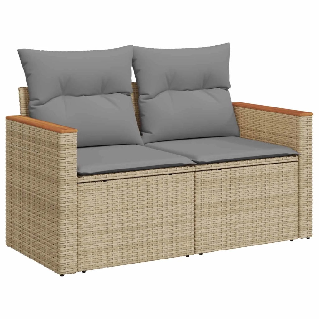 Set di divani 8 pz Beige e Grigio Chiaro 3448555