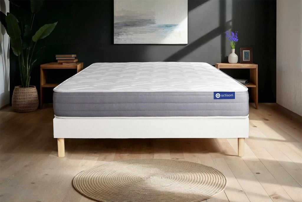 Kit rete e materasso Actilatex dream 120x195cm - Spessore : 22cm - Lattice e memory foam - Moderatamente rigido
