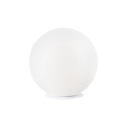 Lampada da Tavolo EMILY 16cm in Vetro Soffiato Satinato Bianco - Attacco E14 60W IP20 - Illuminazione Design Interni - Rossini Group