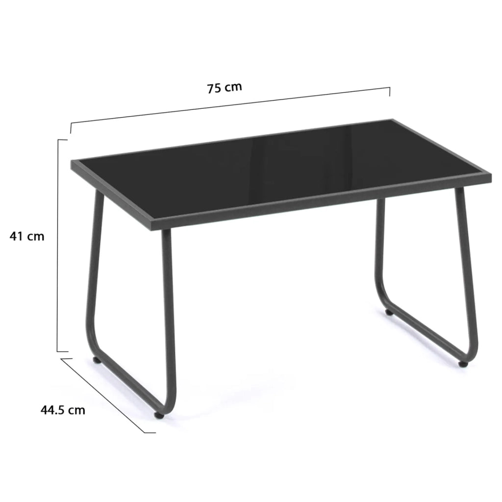 IDMarket - Set di mobili da giardino bassi MALAGA a 6 posti con 2 divani, poltrone e tavolo in terracotta
