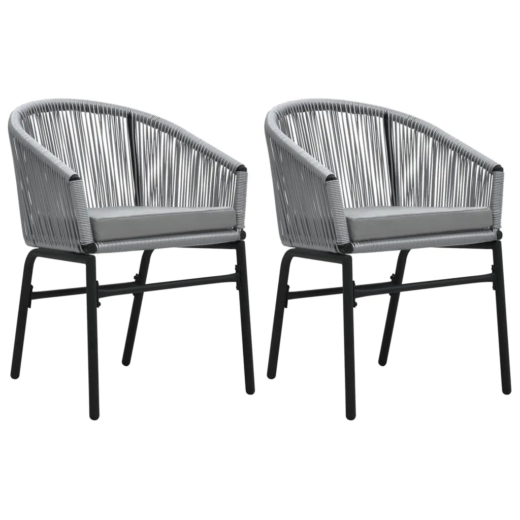 Set Mobili da Pranzo per Giardino 3 pz Antracite cod mxl 41216