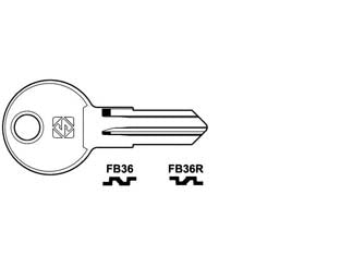 CHIAVI PER CILINDRI FAB 5 SPINE PICCOLE- - FB36R SX - 10 pezzi SILCA