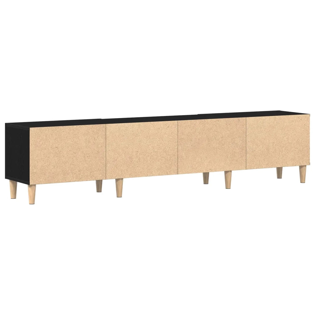 Mobile TV Rovere Nero 180 x 31,5 x 40 cm Legno multistrato 862817