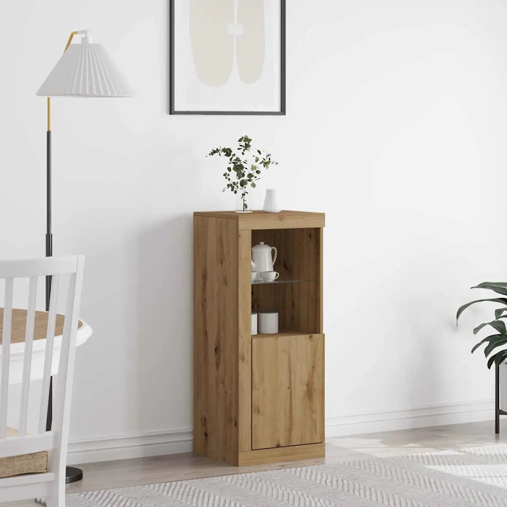 Credenza | Madia LED Marrone 41 x 37 x 100 cm Legno multistrato