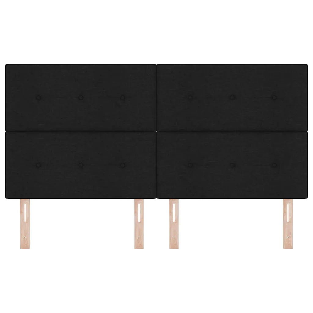 Testiera | Testata regolabile in altezza con Testiera | Testata Nero 180 cm Tessuto