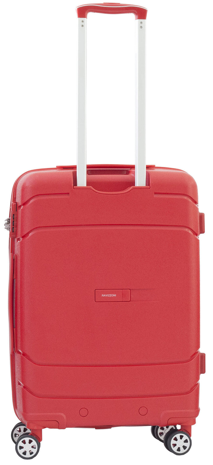 Trolley Valigia Media Rigida in Polipropilene 4 Ruote TSA Ravizzoni Cuba Libre Rosso