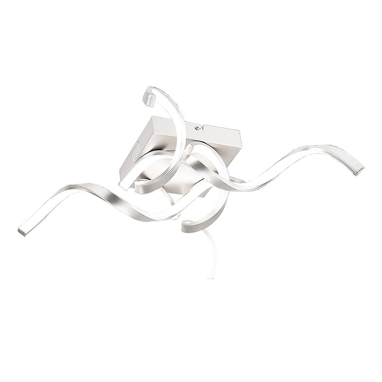 INTRECCIO - Plafoniera LED 40W 3000K Bianco Opaco IP20, Design Moderno per Interni - Rossini Group - Lampada a Soffitto per Ambienti Residenziali