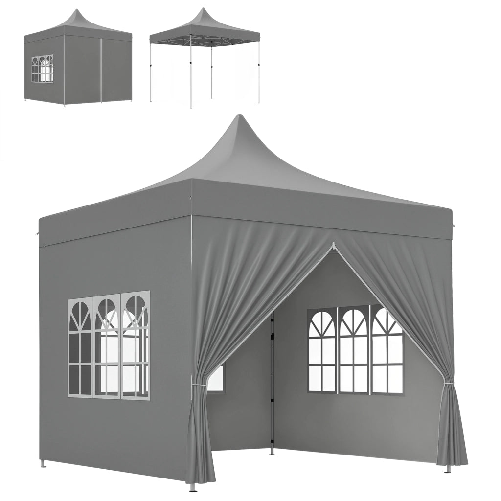 Tonnelle da giardino pieghevole ¨C Minimal ¨C grigio 300x300x210 cm