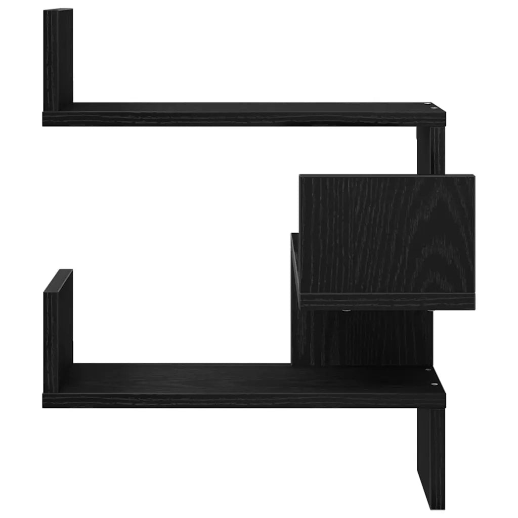 Scaffale da parete A parete Rovere Nero 40 x 40 x 49,5 cm 862652