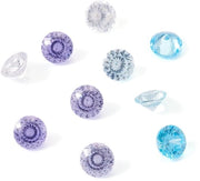 Zirconi 10 pezzi - Zirconi cubici - Facettati cabochon - 4mm - Colori misti - Creazione di gioielli - Cristallo