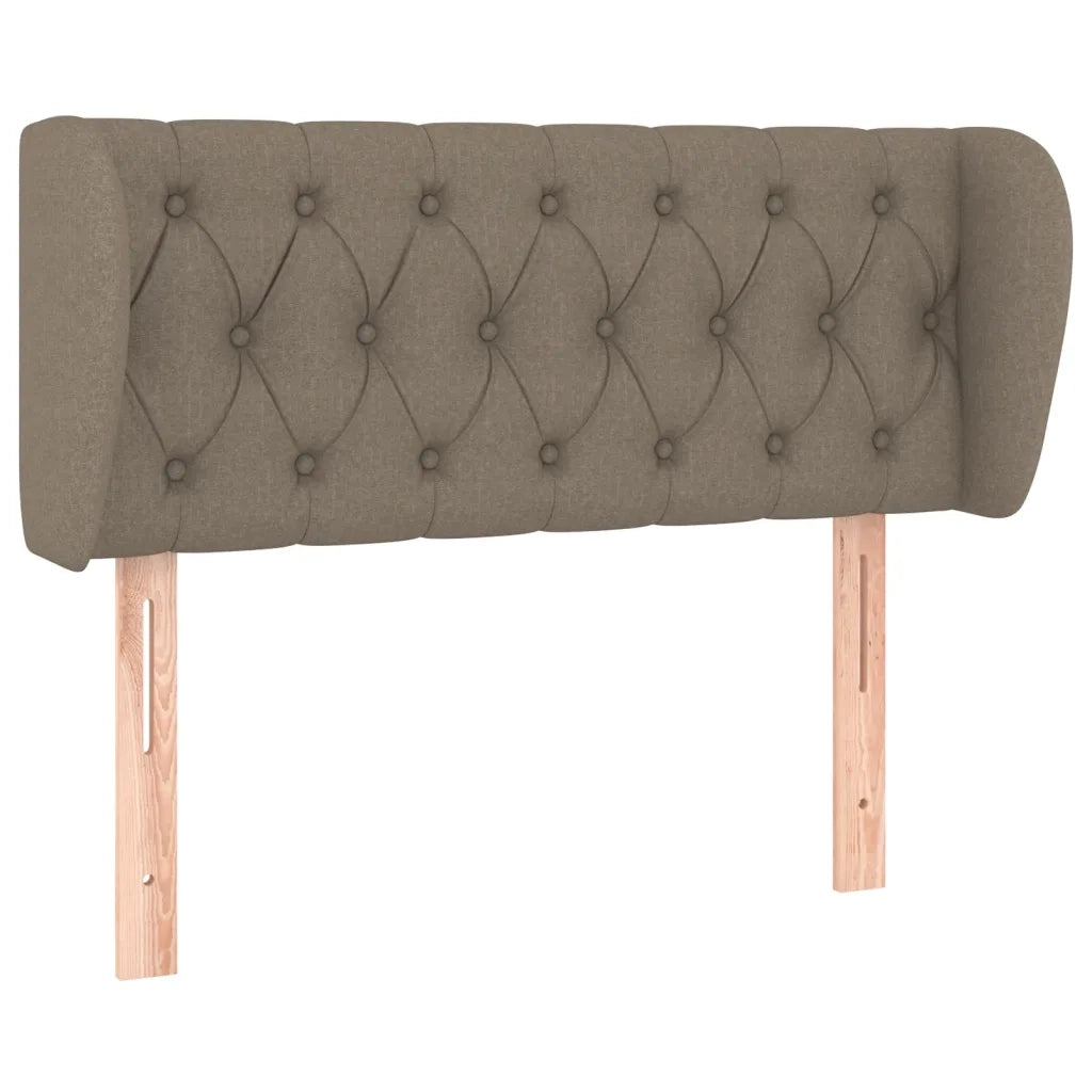 Testiera | Testata ad Orecchio Tortora 103x23x78/88 cm in Tessuto