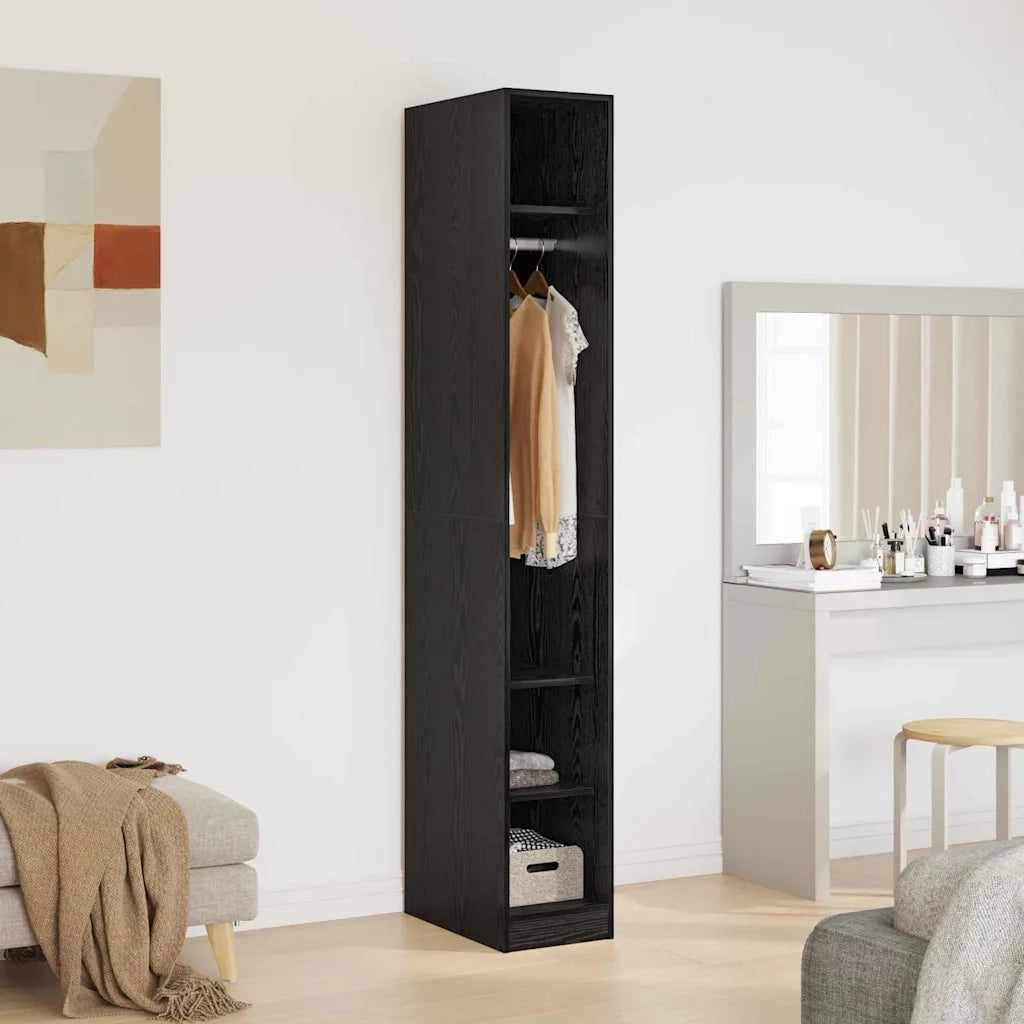 Guardaroba Rovere Nero 50 x 30 x 200 cm Legno ingegnerizzato 3403215