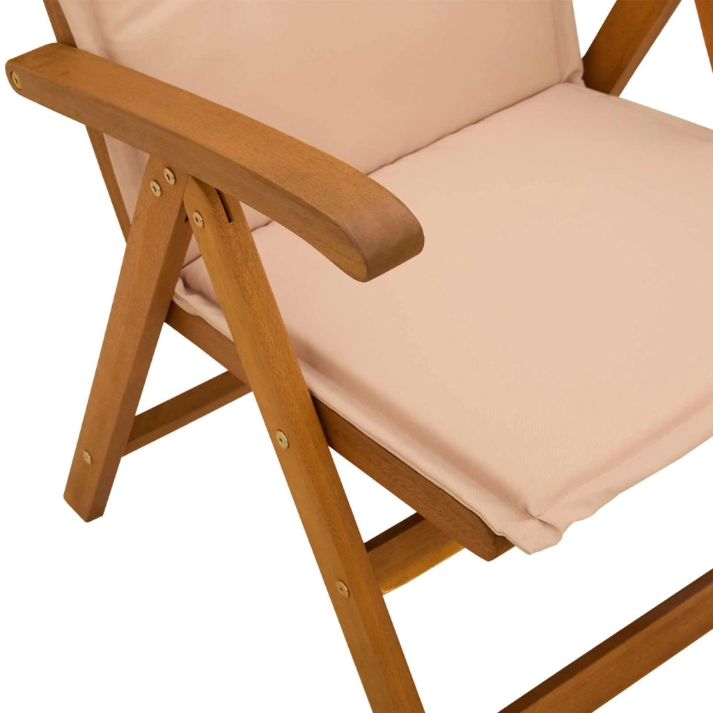 Set da pranzo da giardino 7 pezzi Naturale 3434490