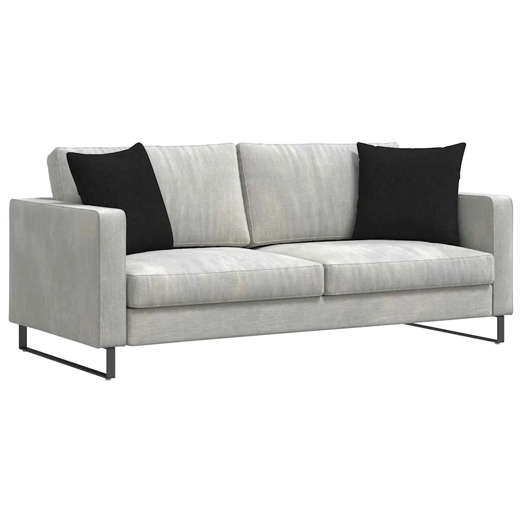 Cuscini da Divano 2 pz | Cuscini per sedie Nero 45 x 45 cm Tessuto
