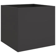 Fioriera rialzata per piante fiori terrazza giardino 42 x 40 x 39 cm acciaio nero 02_0037602