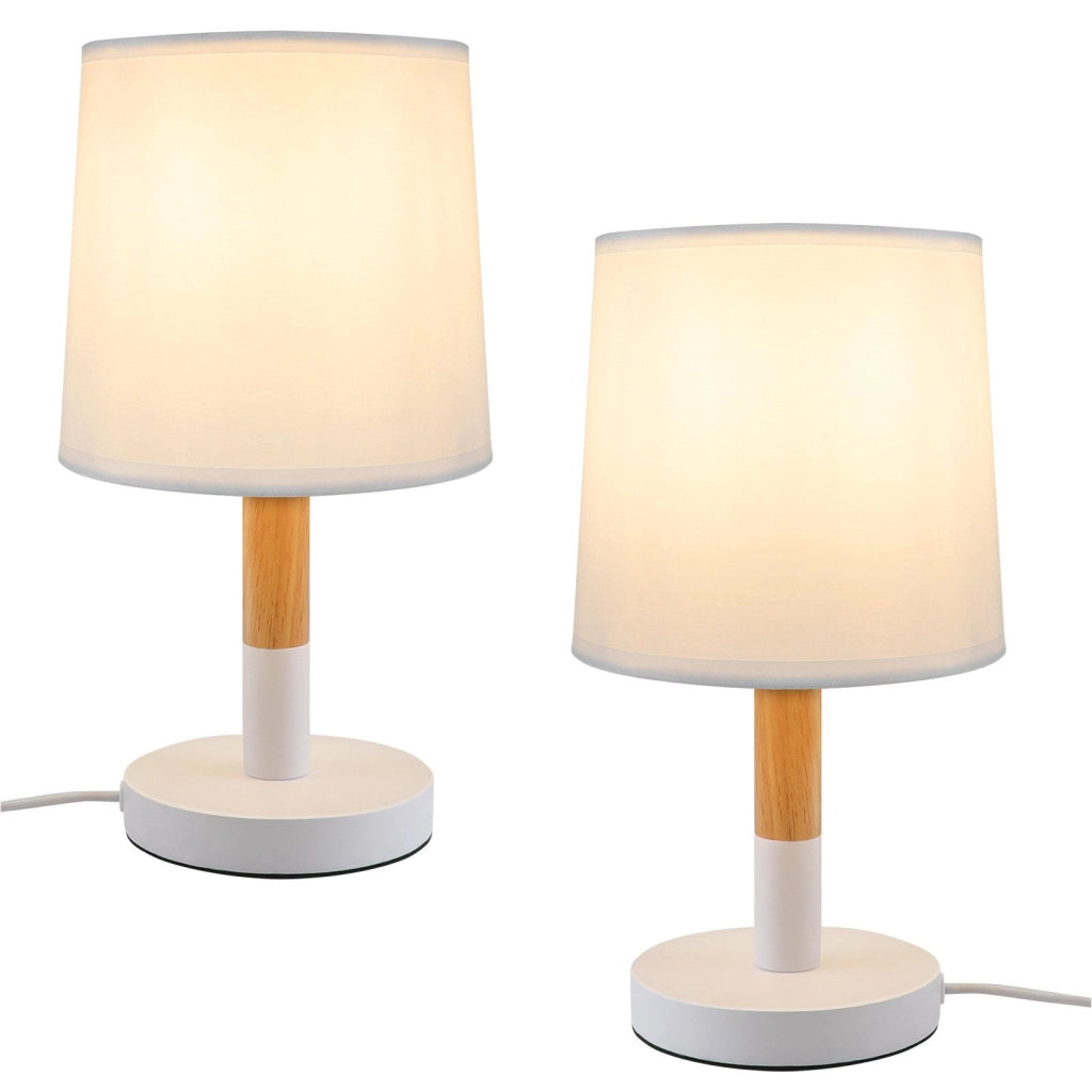 ZMH Lampada da tavolo LED E27 per camera da letto comodino