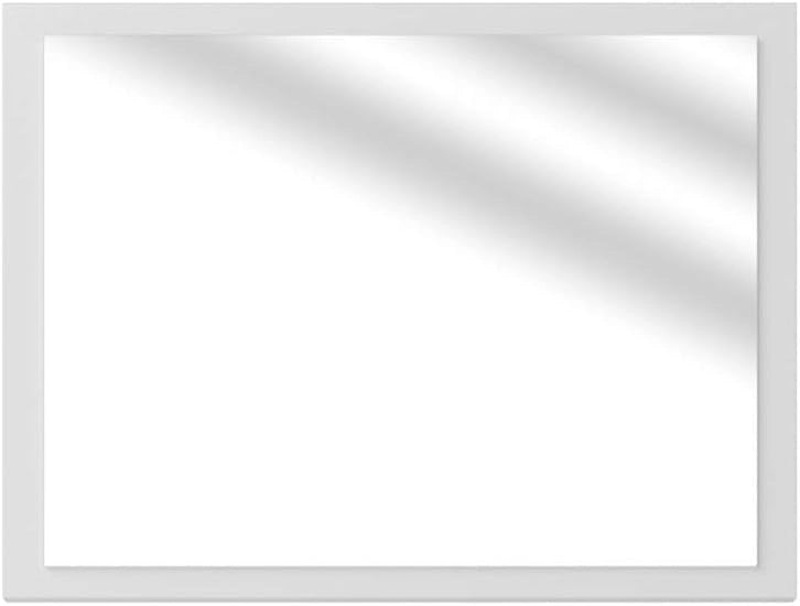 Specchio bagno Kiko, Bianco lucido/bianco, 45 x 60 cm, per montaggio a parete, abbinabile ai mobili da bagno Kiko