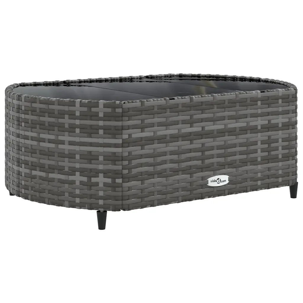 Set Divani da Giardino 4 pz | Set Salotto da Giardino con Cuscini in Polyrattan Grigio
