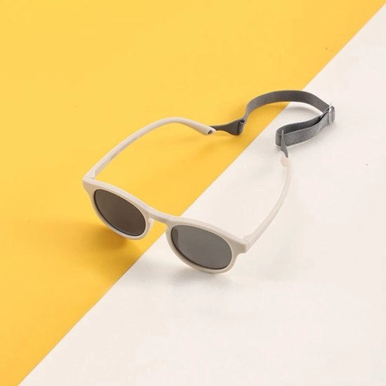 Occhiali da sole polarizzati - montatura morbida con cinturino di sicurezza, adatti per bambini e neonati.