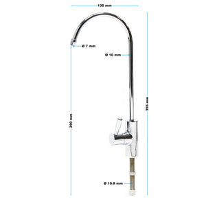 Naturewater Rubinetto 6,35 mm (1/4") Design II D-13 per sistema a osmosi inversa (RO)