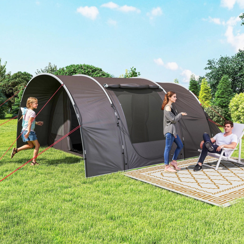 Tenda da campeggio per 4-6 persone ¨C zephmum ¨C grigio