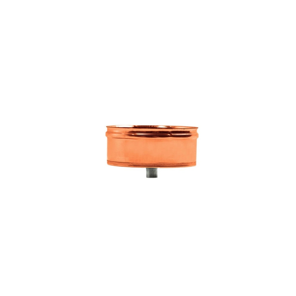Tappo in rame da 250mm con spurgo per scarico condensa innesto f