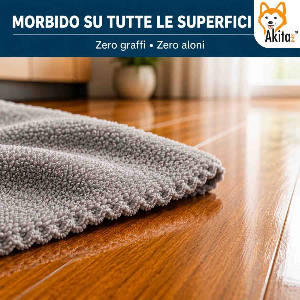 Akitaink 3 Panni Pavimenti Microfibra Duo Clean 50x70 cm