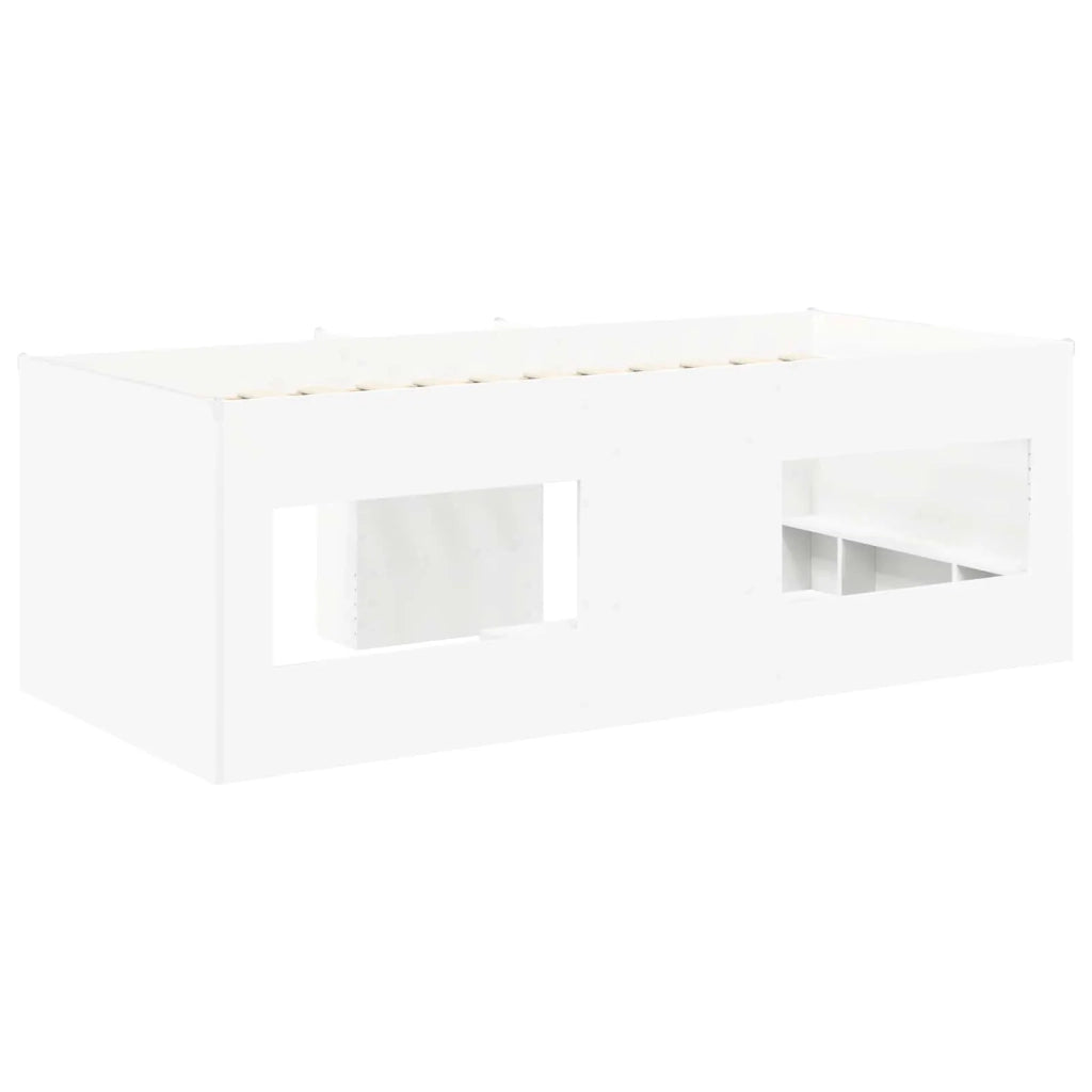 Letto Alto per Bambini Bianco 75 x 190 cm Legno ingegnerizzato 3422587