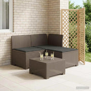 Divano da giardino 3 posti con cuscini in look rattan 3 posto 8011901