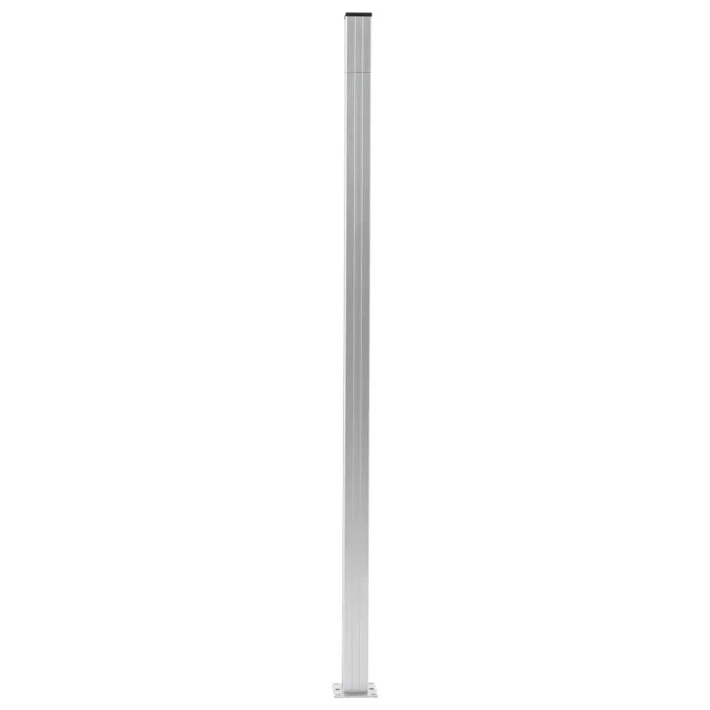 Pali per Recinzione 3 pz in Alluminio 185 cm CFW1064280
