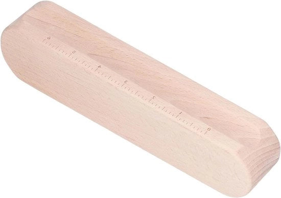 Striglia per tessuti - Strumento per livellare con legno - Manico robusto in quercia - Per appiattire - Marchio di qualità