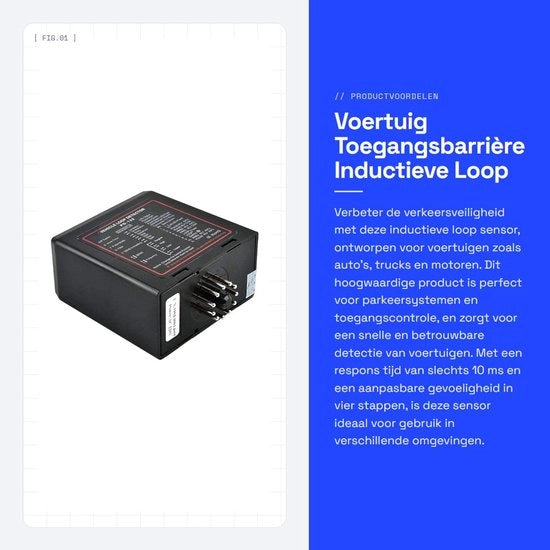 Sensore di accesso veicoli - Materiale ABS - Sensibilità regolabile - Detector inductivo - Nuovo - Nero - Codice prodotto:  - Modello:  - Specifiche tecniche: