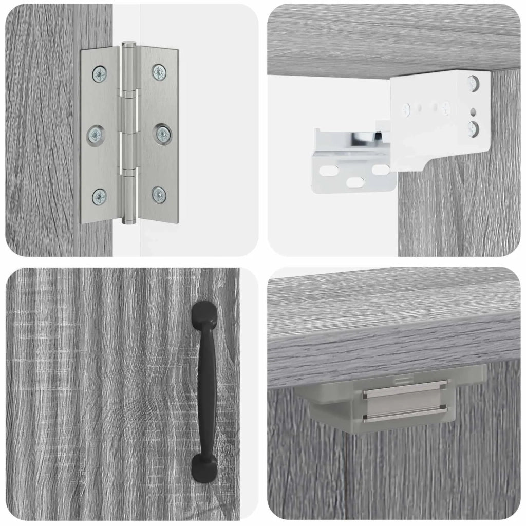 Armadio per Dartboard HOORN Sonoma grigio 52,5 x 10,5 x 53,5 cm 897331