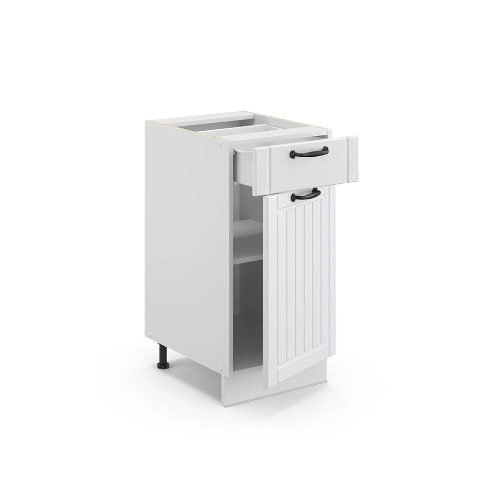 Vicco Mobiletto base per cucina Bianco casa di campagna 40 cm senza piano di lavoro