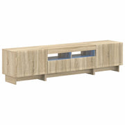 Mobile TV LED a 5 pezzi Rovere Sonoma Legno ingegnerizzato 3416417