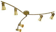 Lampadario Candellux Arena oro 6xE14 in metallo moderno