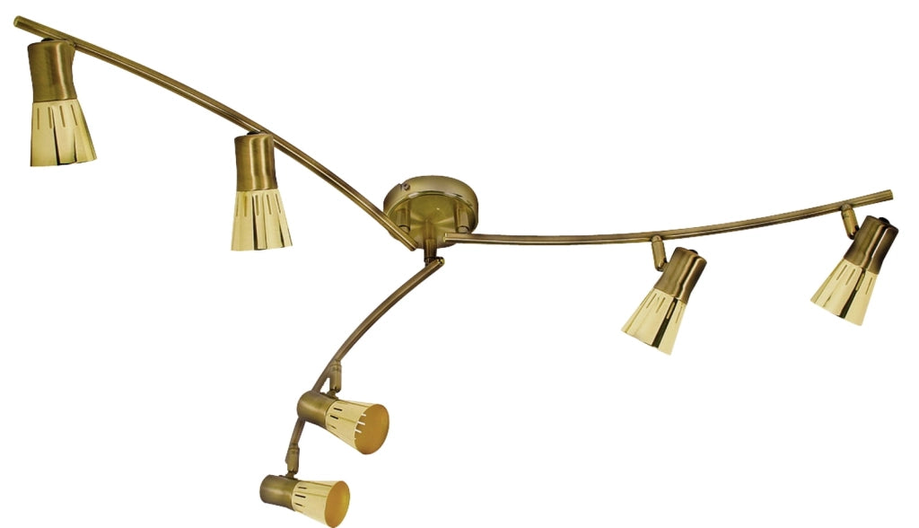 Lampadario Candellux Arena oro 6xE14 in metallo moderno