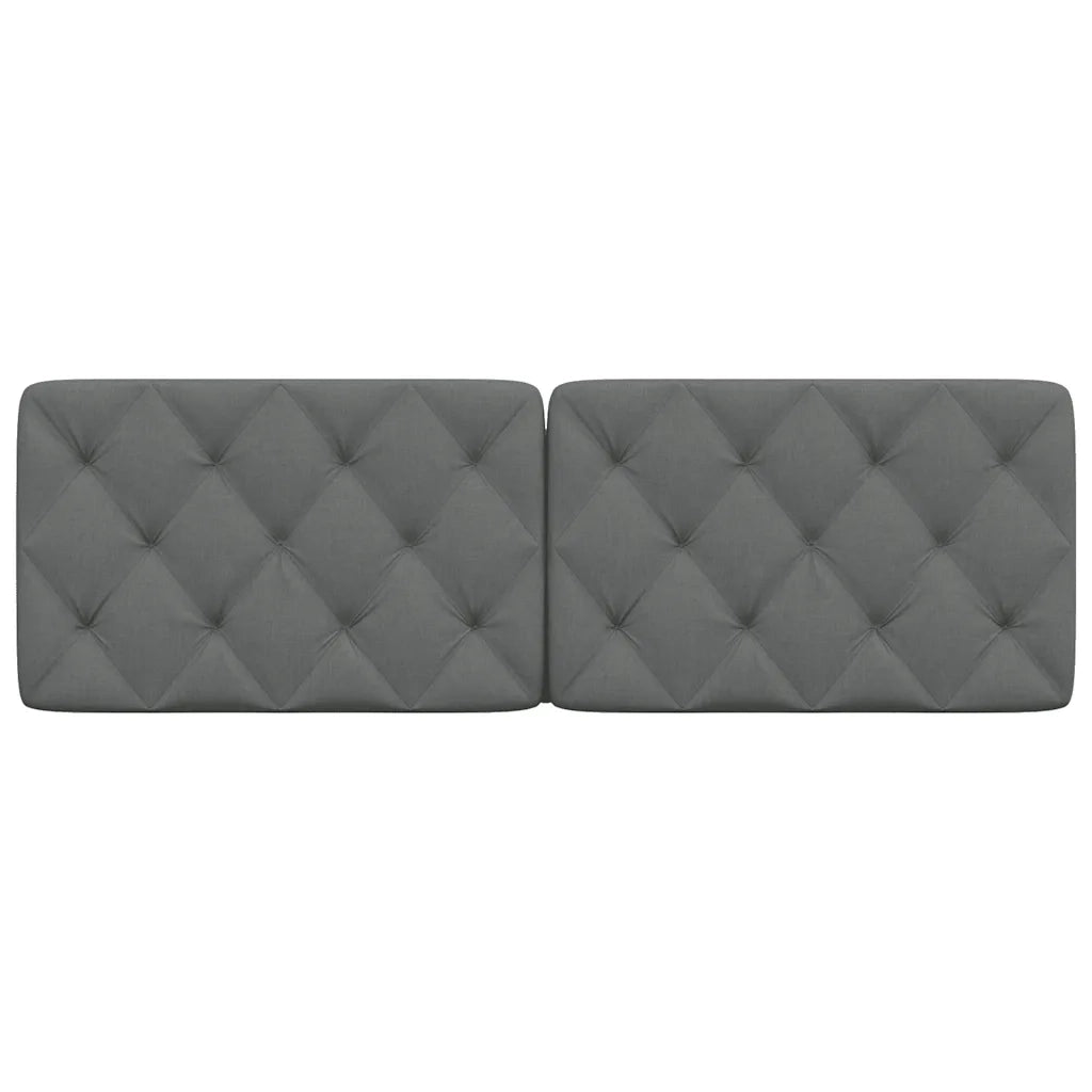 Coussin de tête de lit gris foncé 160 cm tissu