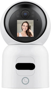Fonino per Bambini con Camera - Monitor per Bambini - Camera Interna - IP Cassetta di Sorveglianza Intellegente - WiFi - 4MP - Tutto-in-uno - Conversazione Video - Tracciamento Automatico - Bianco