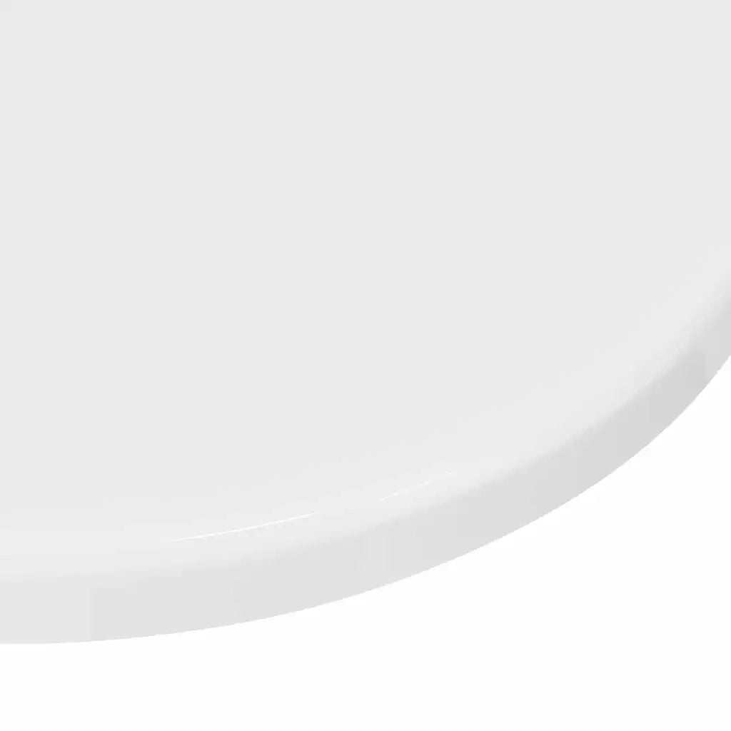 Piano del tavolo Bianco lucido Ø 30 x 1,5 cm Legno multistrato