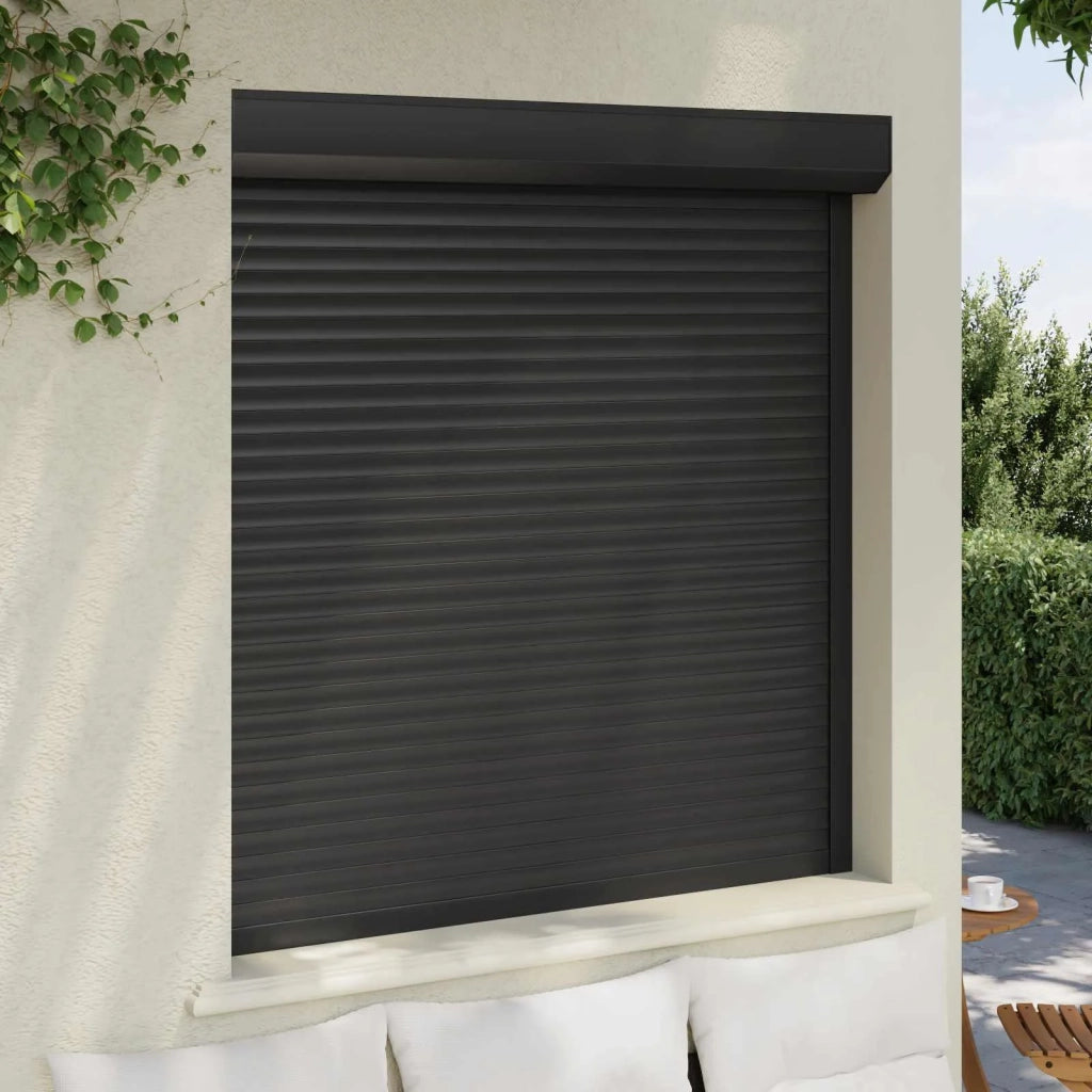 Persiana a rullo Antracite 130 x 140 cm Alluminio e poliuretano 42047072