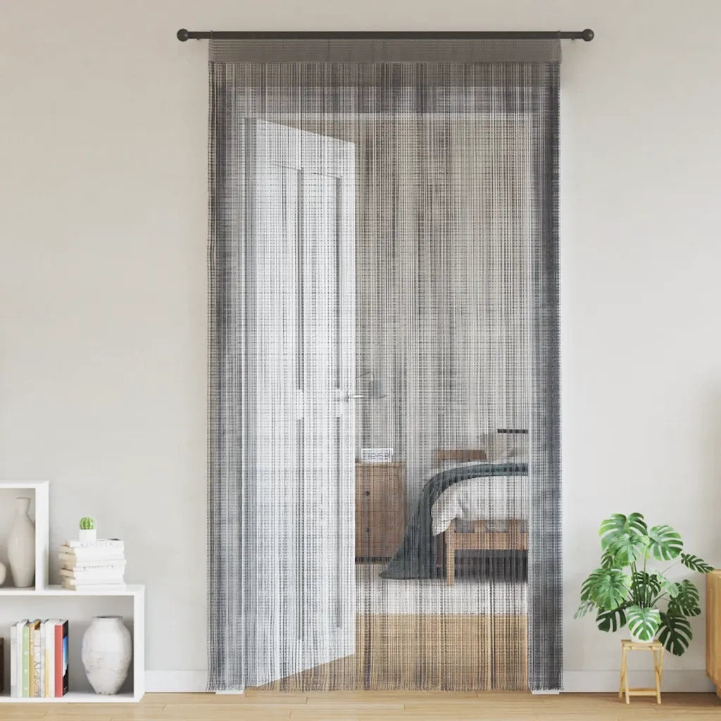 vidaXL Tende a Filo 2 pz Antracite 140x250 cm