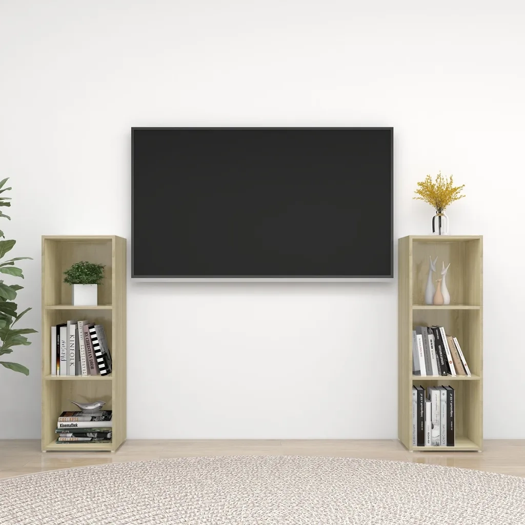 Mobili TV 2 pz Rovere Sonoma 107x35x37 cm in Legno Multistrato 3079910