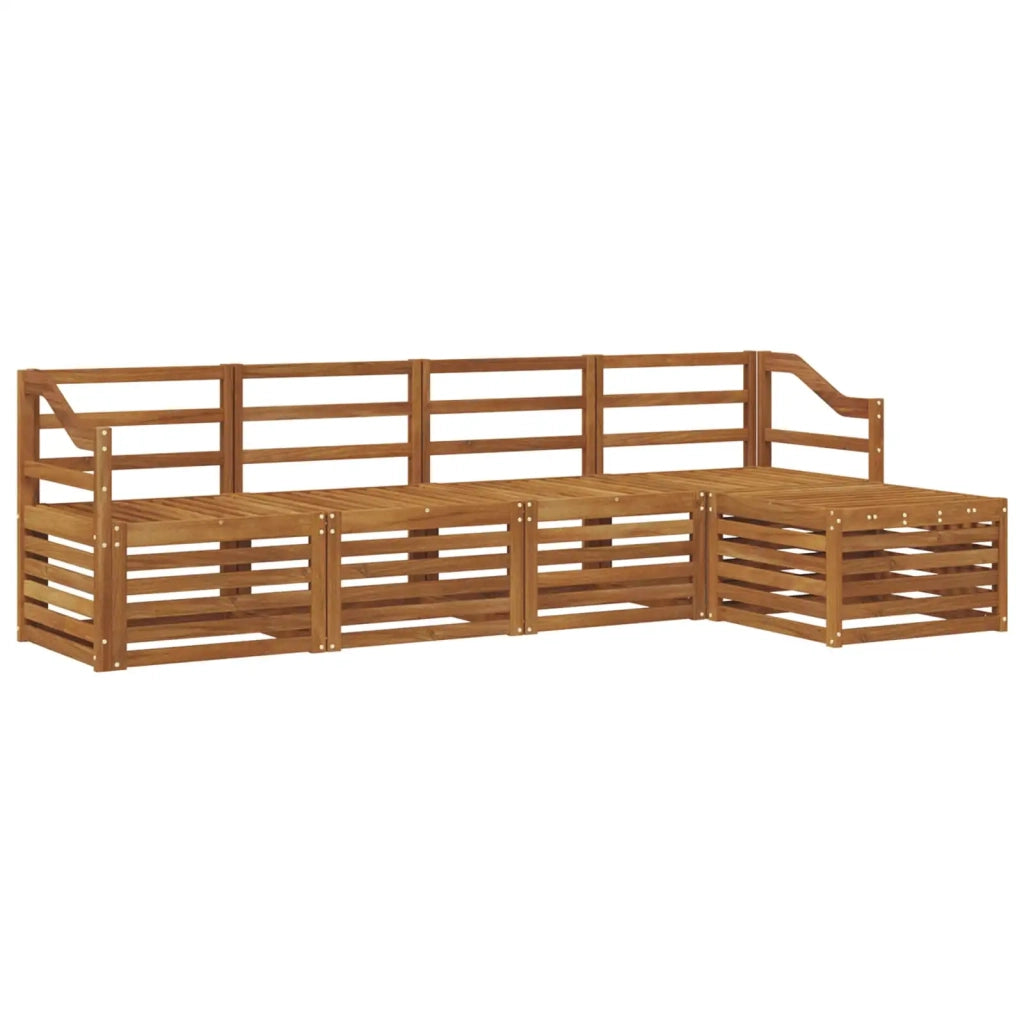 Set di divani da esterno 5 pcs Naturale