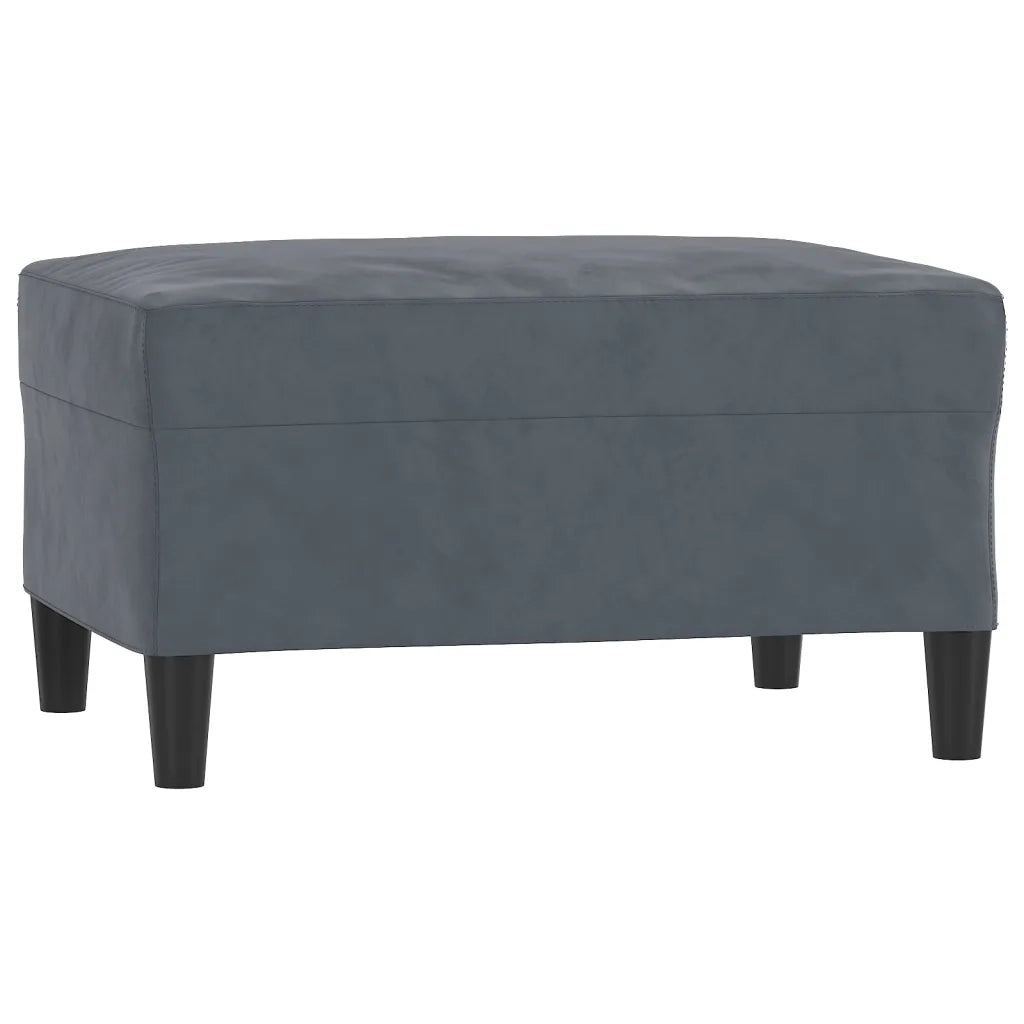 Poggiapiedi Grigio Scuro 70x55x41 cm in Vellutocod mxl 78629