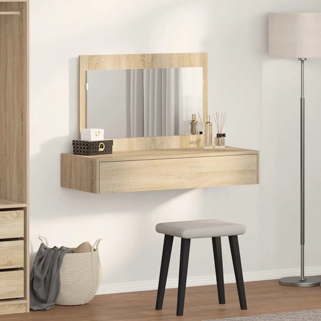 Tavolo da Trucco Marrone 100 x 40 x 70 cm Legno multistrato 865210